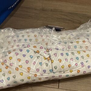 Roller Rabbit White Hooded sweatshirt with Multicolor Heart Motif